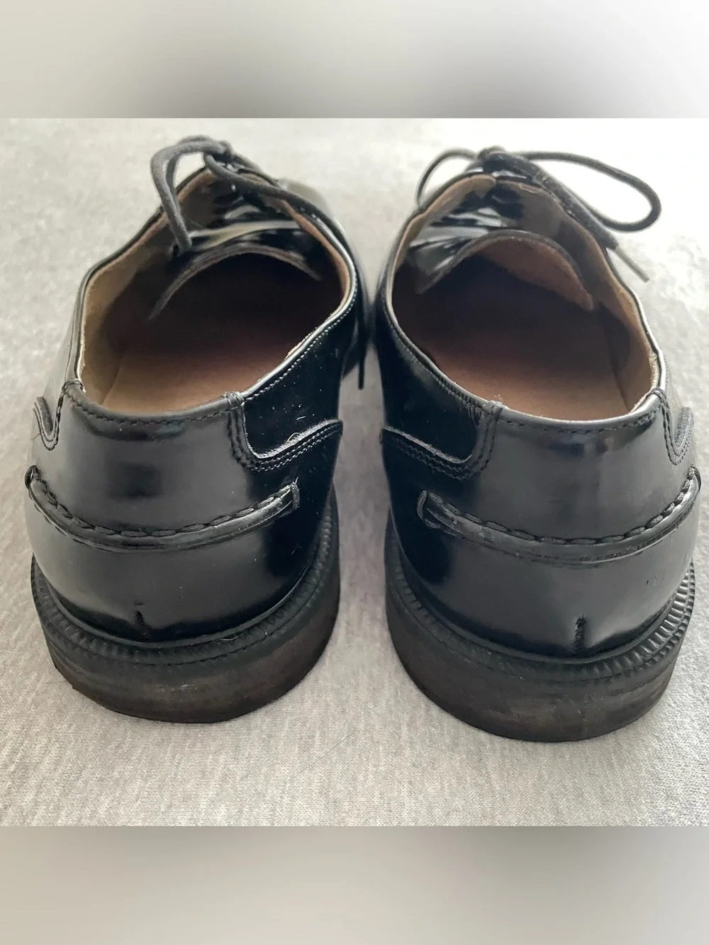 Kenneth Cole New York Men’s Size 10 Black Leather Lace-Up Dress Shoes